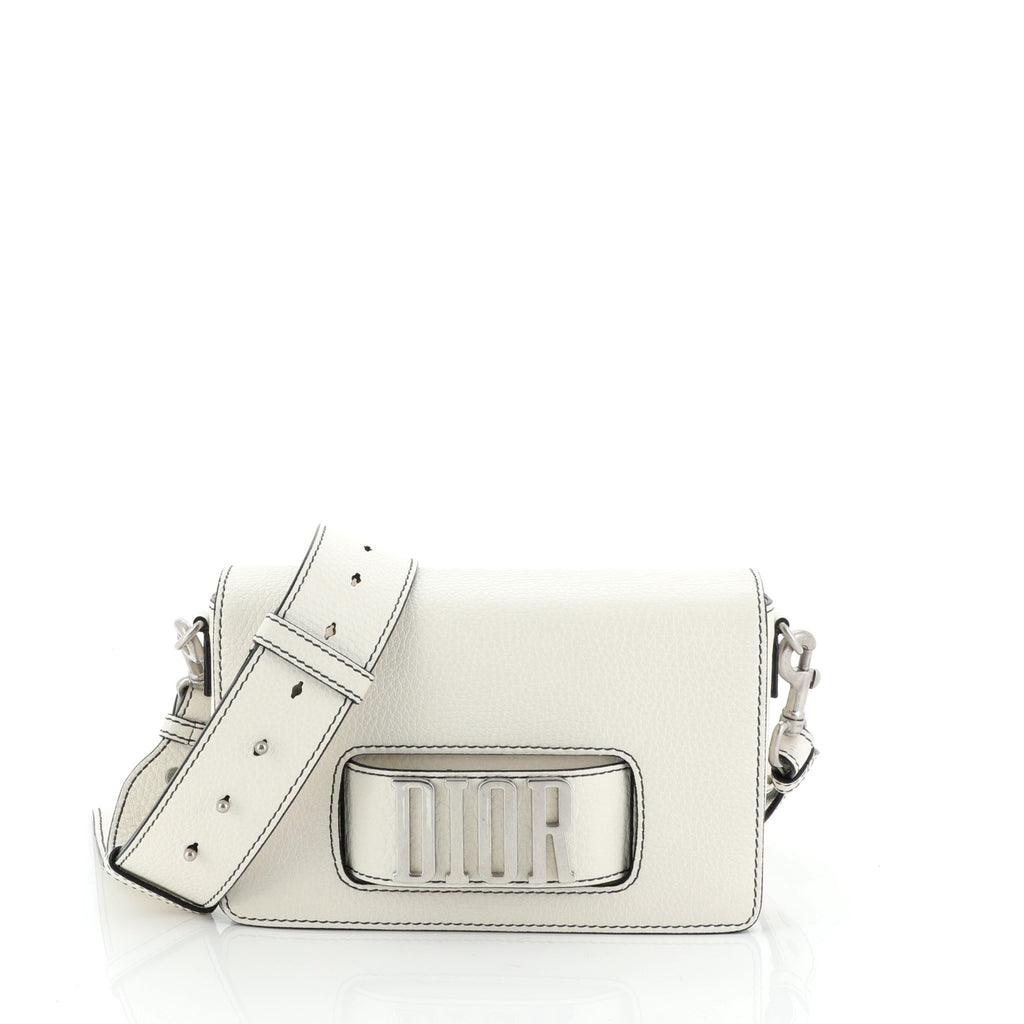 バッグ christianDior Christian Dior Dio(r)evolution Flap Bag Leather Medium Neutral 494982