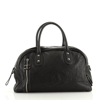 Chanel Carry On CC Zip Bowler Bag Calfskin Large