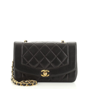 Chanel Vintage Diana Flap Bag Quilted Lambskin Small