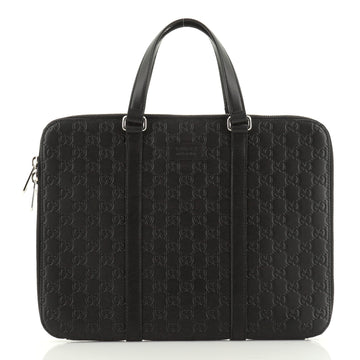 Gucci Slim Briefcase Guccissima Leather Medium