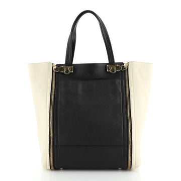 Salvatore Ferragamo Suzanne Tote Pebbled Leather 