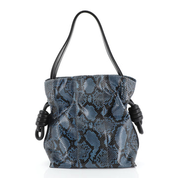 Loewe Flamenco Knot Bag Python Small