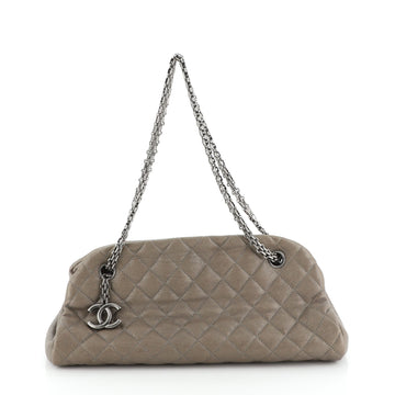 Chanel Just Mademoiselle Bag Quilted Caviar Medium