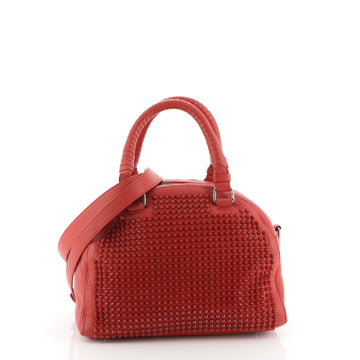 Christian Louboutin Panettone Convertible Satchel Spiked Leather Small