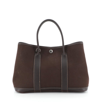 Hermes Garden Party Tote Toile and Leather 30