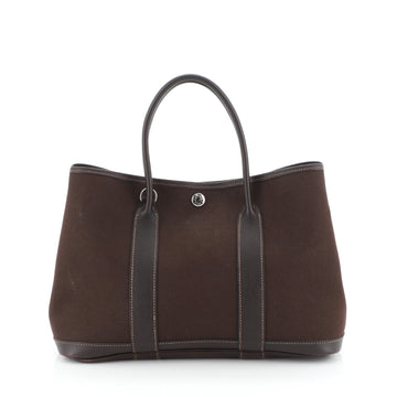Hermes Garden Party Tote Toile and Leather 30