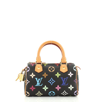 Louis Vuitton Speedy Mini HL Handbag Monogram Multicolor 