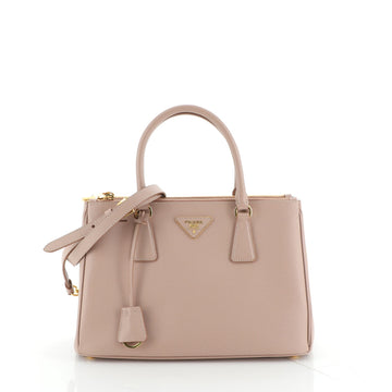 Prada Double Zip Lux Tote Saffiano Leather Medium