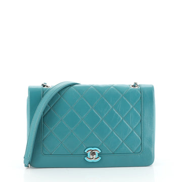 Chanel Resin CC Flap Bag Quilted Aged Calfskin Medium