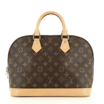 Louis Vuitton Vintage Alma Handbag Monogram Canvas PM