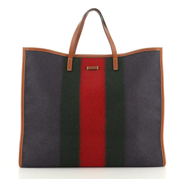 Gucci Web Shopping Tote Felt Large