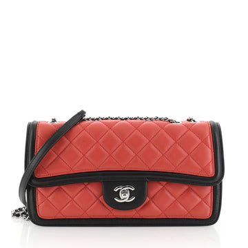 Chanel Graphic Flap Bag Quilted Calfskin Medium