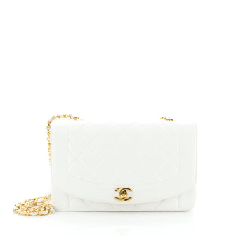 Chanel Vintage Diana Flap Bag Quilted Lambskin Medium
