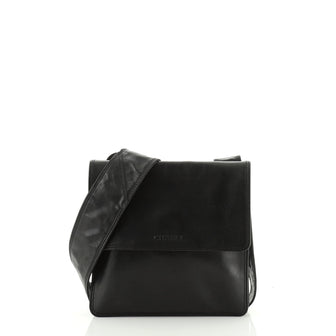 Chanel Vintage Flat Crossbody Bag Leather Small