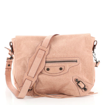 Balenciaga Folk Messenger Classic Studs Leather 