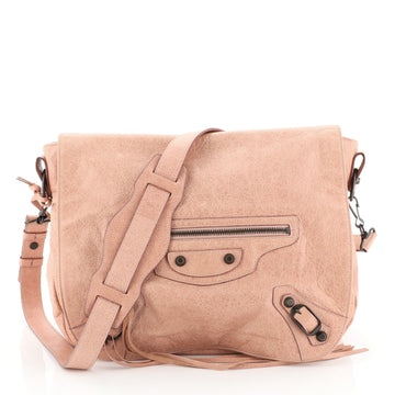 Balenciaga Folk Messenger Classic Studs Leather 