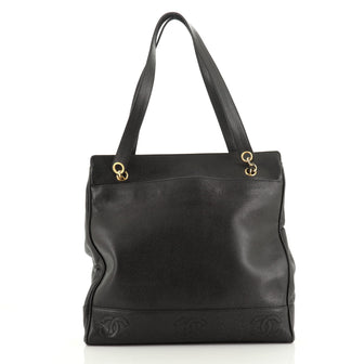 Chanel Vintage Timeless Pocket Chain Shoulder Bag Caviar Large