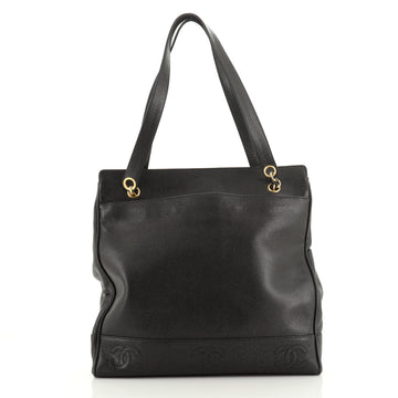 Chanel Vintage Timeless Pocket Chain Shoulder Bag Caviar Large