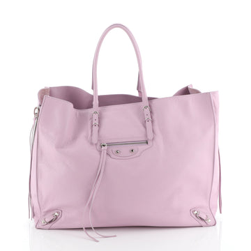 Balenciaga Papier A4 Zip Around Classic Studs Bag Leather Large