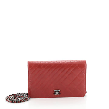 Chanel Coco Boy Wallet on Chain Quilted Lambskin 