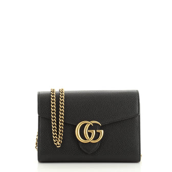 Gucci GG Marmont Chain Wallet Leather Mini