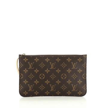 Louis Vuitton Neverfull Pochette Monogram Canvas Large
