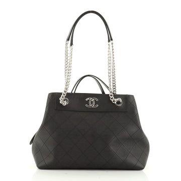 Chanel CC Chain Tote Stitched Calfskin Medium