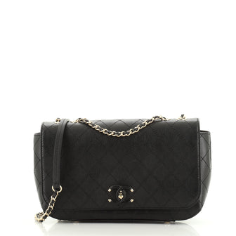 Chanel Covered CC Flap Bag Stitched Calfskin Medium