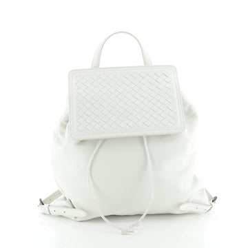 Bottega Veneta Backpack Leather with Intrecciato Medium