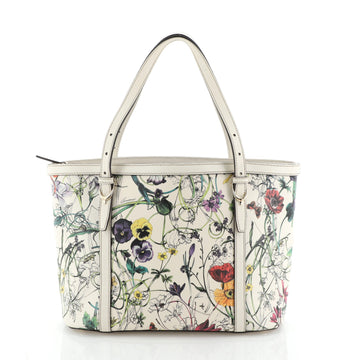 Gucci Nice Tote Floral Printed Leather Small