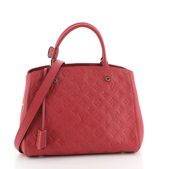 Louis Vuitton Montaigne Handbag Monogram Empreinte Leather MM