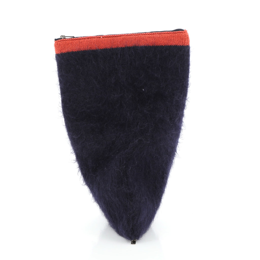 Celine Berlingot Clutch Mohair Wool 49724 - Main Image