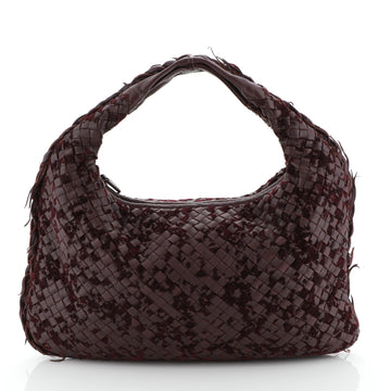 Bottega Veneta Veneta Hobo Velvet Intrecciato Nappa Medium