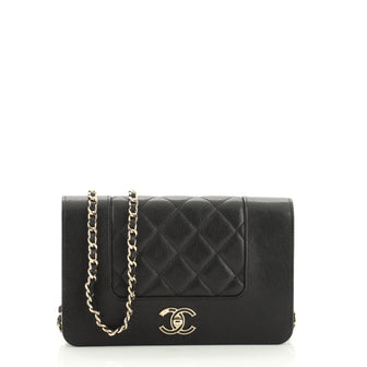 Mademoiselle Vintage Wallet on Chain Quilted Sheepskin