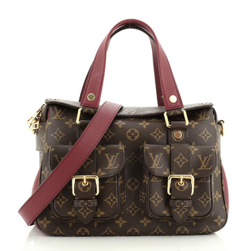 Louis Vuitton Manhattan NM Handbag Monogram Canvas with Leather 