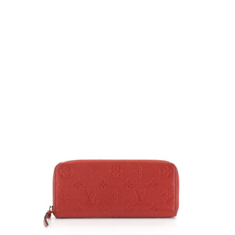 Louis Vuitton Clemence Wallet Monogram Empreinte Leather 