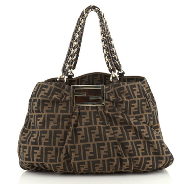 Fendi Mia Tote Zucca Canvas Large