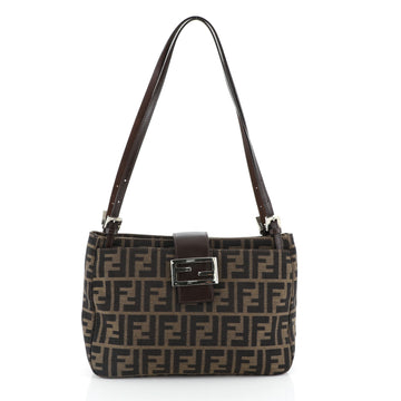 Fendi Vintage Shoulder Bag Zucca Canvas Medium
