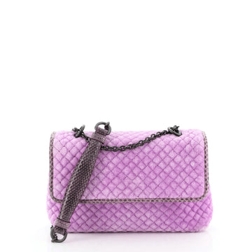 Bottega Veneta Olimpia Crossbody Bag Intrecciato Velvet Baby