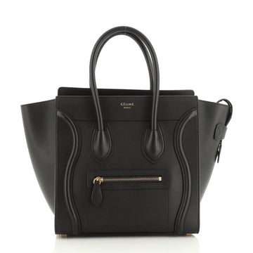 Celine Luggage Bag Smooth Leather Micro