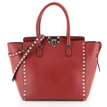 Valentino Rockstud Tote Rigid Leather Medium