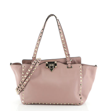 Rockstud Tote Soft Leather Small