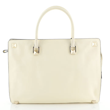 Valentino Rockstud Four Corner Tote Leather Large