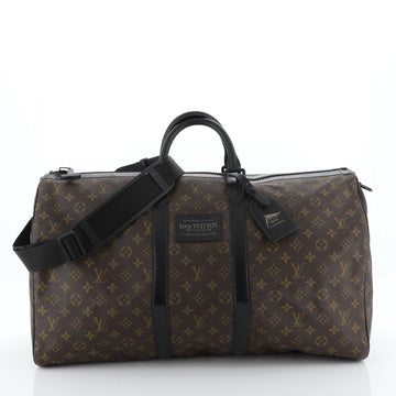 Louis Vuitton Waterproof Keepall Bandouliere Bag Monogram Canvas 55