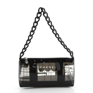 Chanel Coco Window Pochette Printed Vinyl 