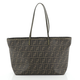 Fendi Roll Tote Zucca Coated Canvas Large