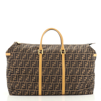 Fendi Vintage Zipped Duffle Zucca Canvas Large