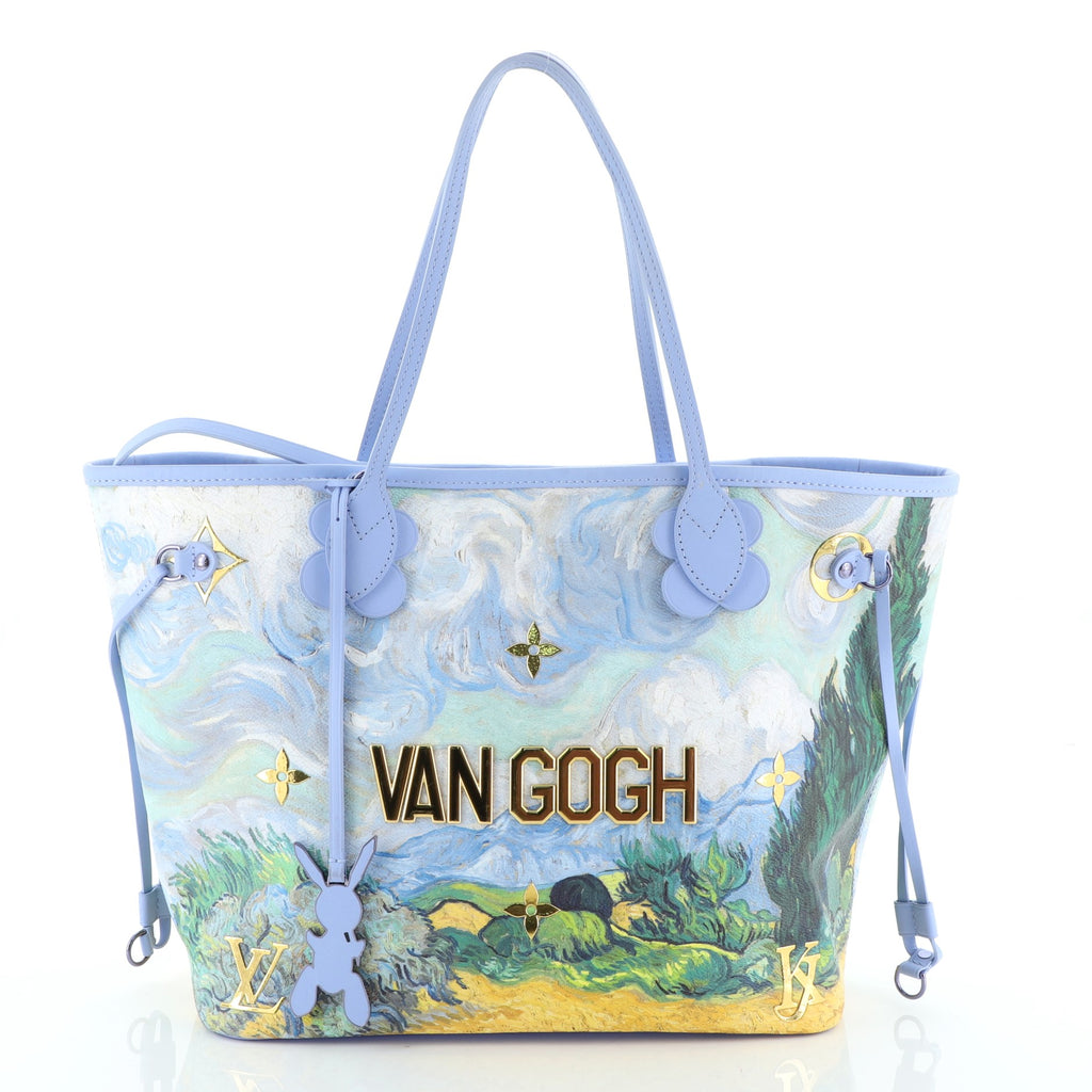 Louis Vuitton Neverfull NM Tote Limited Edition Jeff Koons Van Gogh Print  Canvas MM Print 497876