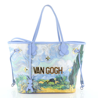 Louis Vuitton Neverfull NM Tote Limited Edition Jeff Koons Van Gogh Print Canvas mm Multicolor