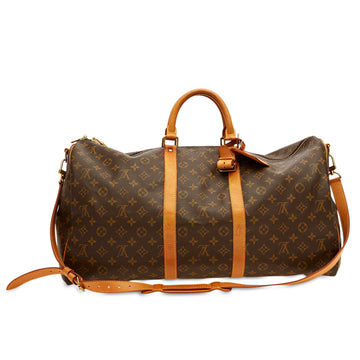 Louis Vuitton Keepall Monogram Canvas Bandouliere 55W